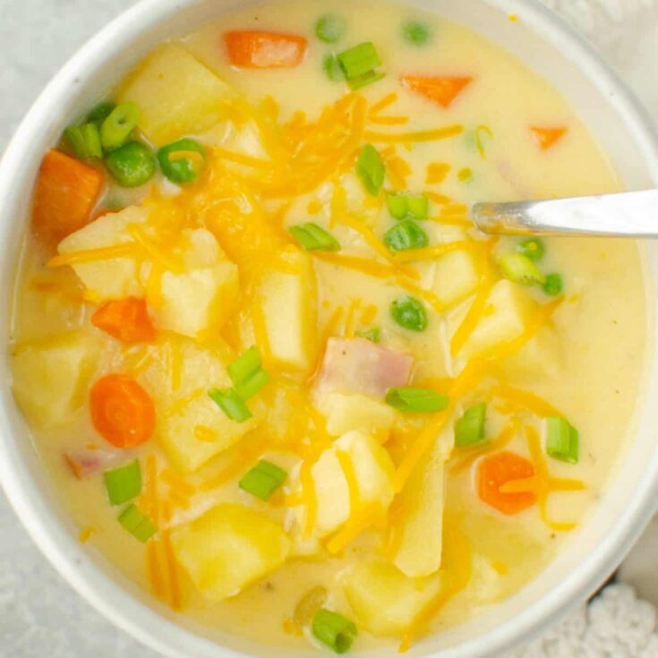 Cheesy Ham Potato Soup