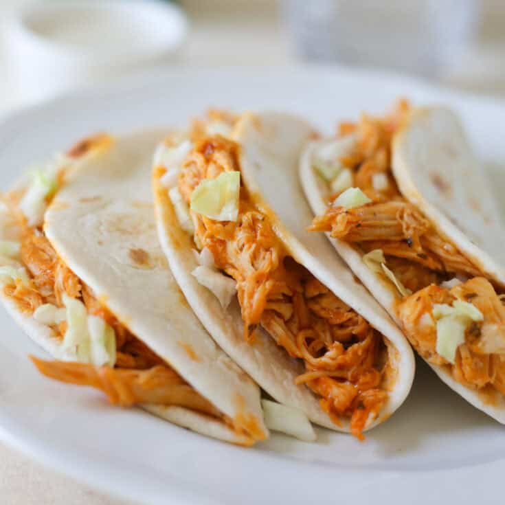 Slow Cooker Buffalo Chicken Tacos