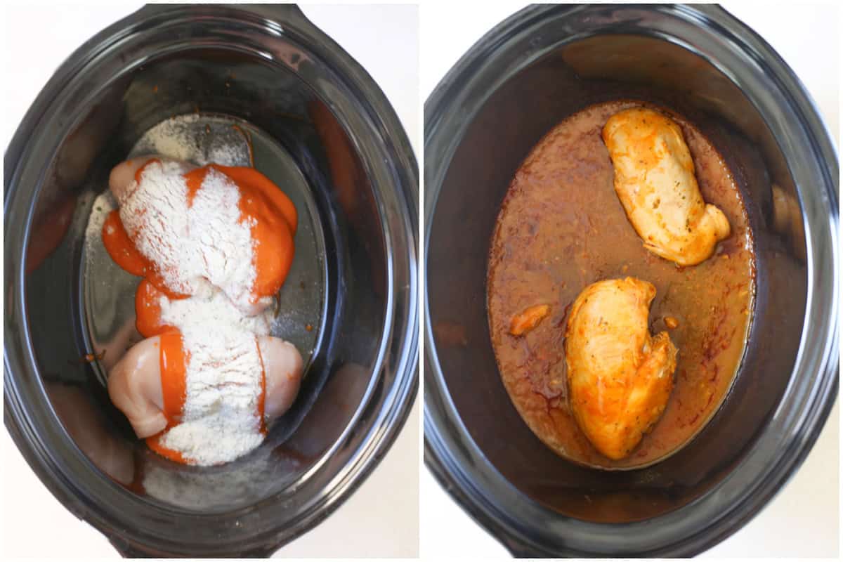 how to make buffalo chicken in the slow cooker