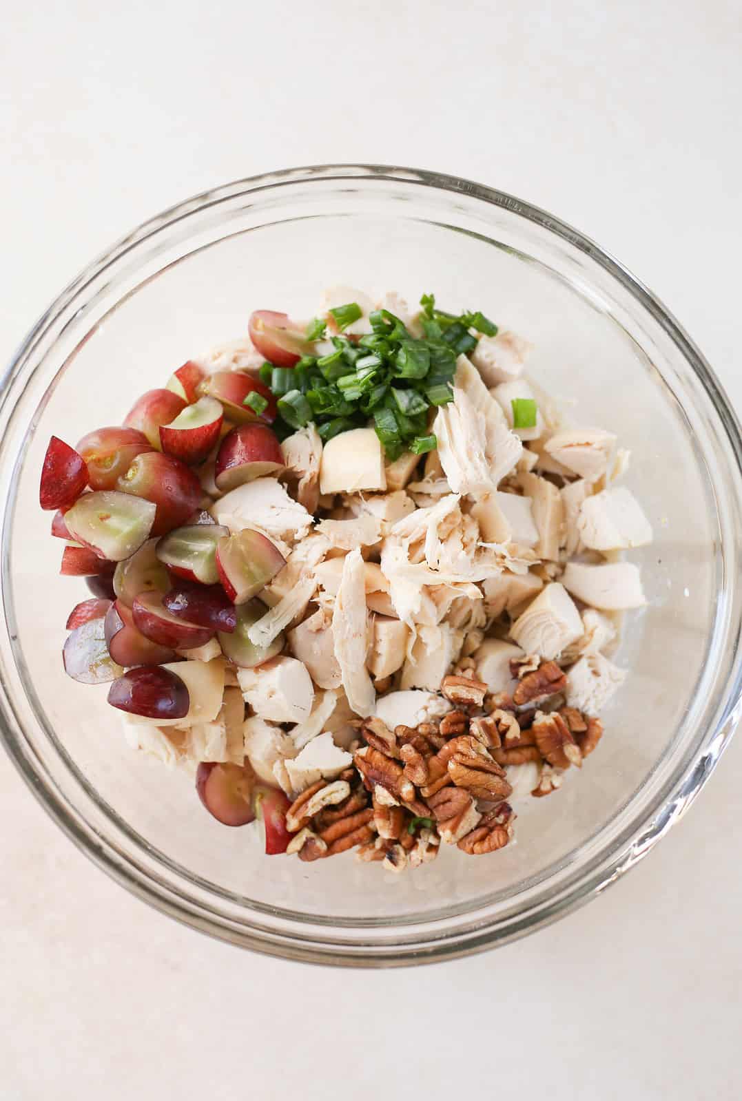 how to make chicken salad with grapes, pecans, and green onions