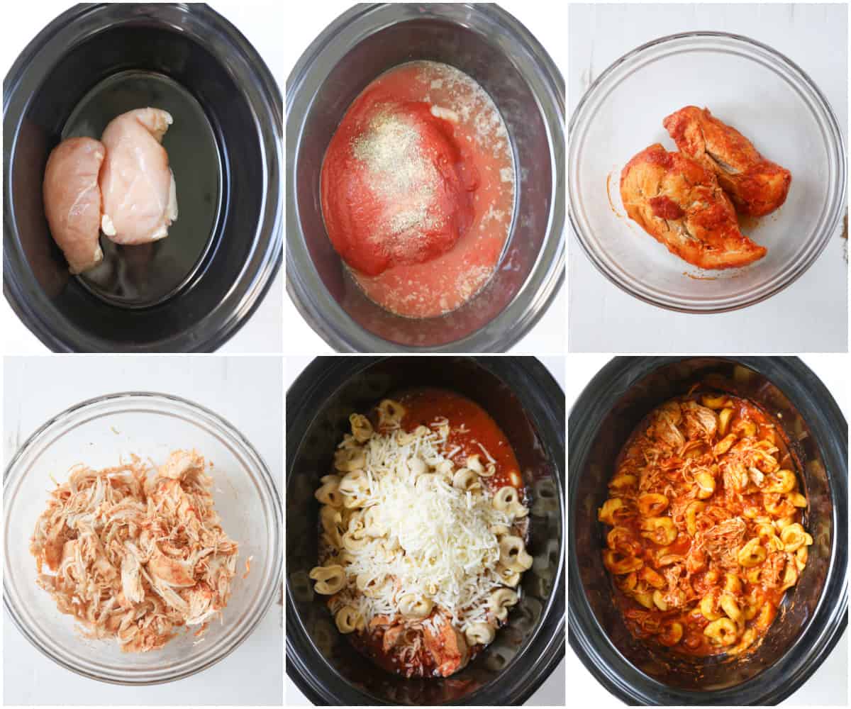 how to make crockpot chicken parmesan tortellini