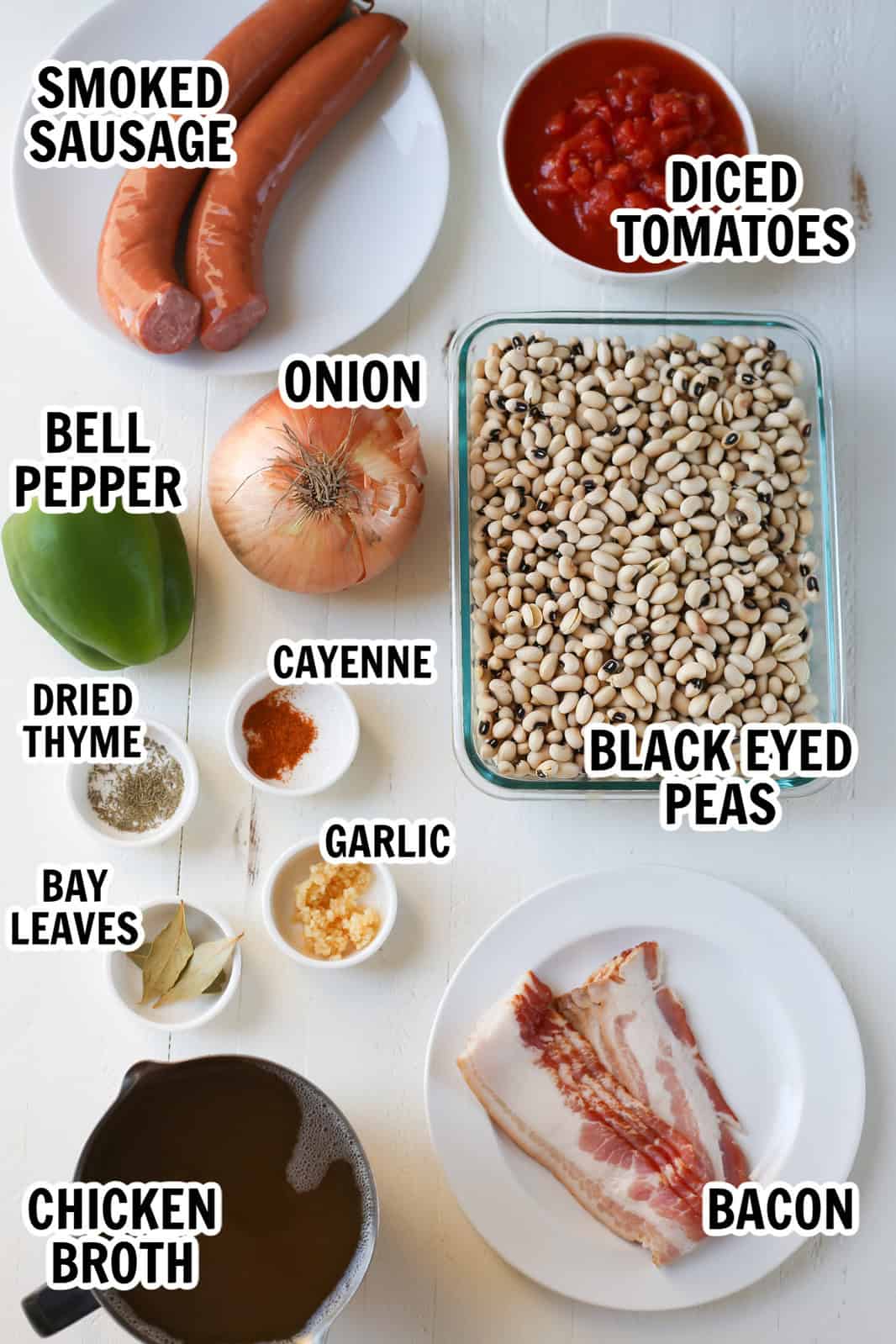 Ingredients for hoppin' john
