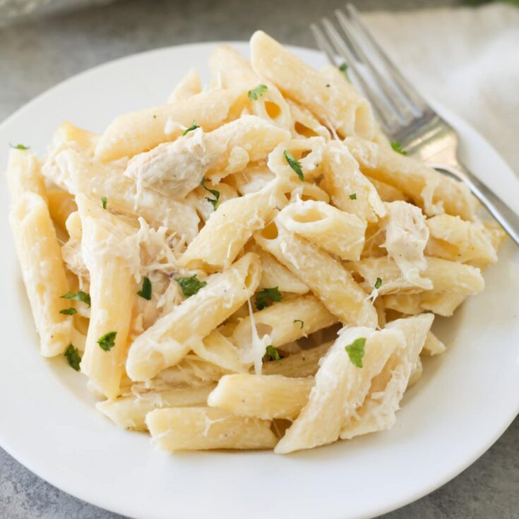 Chicken Alfredo Bake