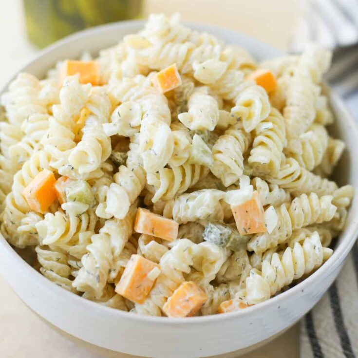 Dill Pickle Pasta Salad