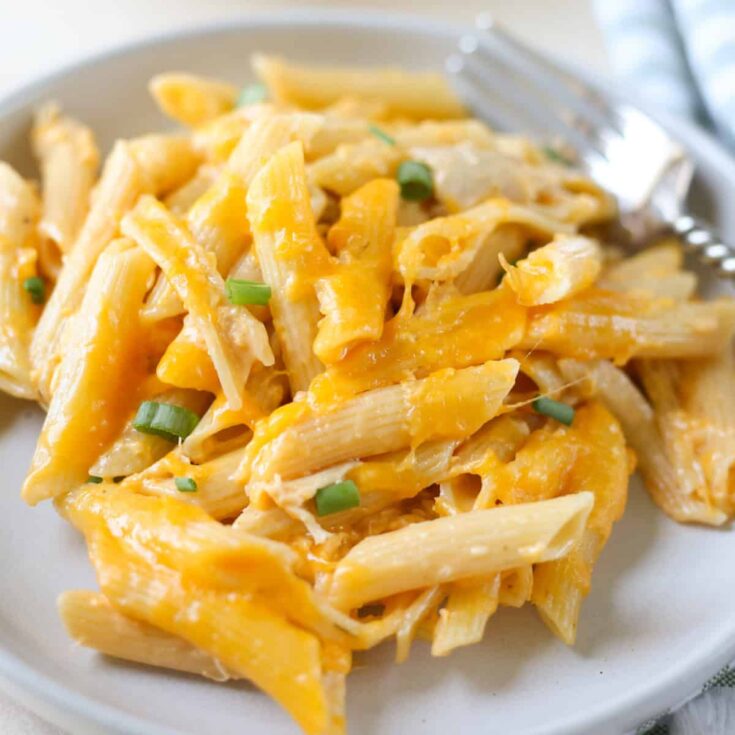 Buffalo Chicken Pasta Bake